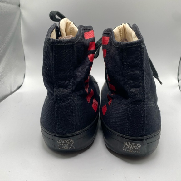 New Po-Zu Star Wars Han Solo High Top Sneakers size 10 men’s, EU 43 NWOB - Picture 2 of 11